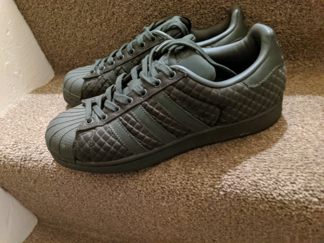 adidas superstar olive green